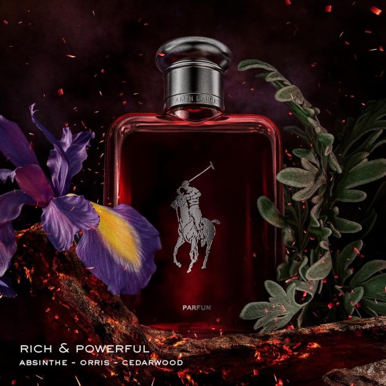 RALPH LAUREN FRAGRANCES - Polo Red - Parfum - Men's Cologne - Ambery & Woody - With Absinthe, Cedarwood, and Musk - Intense Fragrance