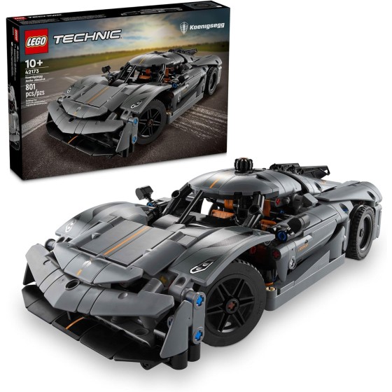 LEGO Technic Koenigsegg Jesko Absolut Grey Hypercar, Sports Car Building Toy Set
