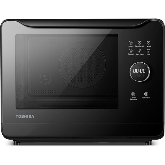 TOSHIBA 6-IN-1 Compact Steam Oven, Combi Oven Countertop with Convection Steam & Bake, Ferment, Air Fryer, Slow Cook, Smart APP Control, 36 Preset Menus and Steam Cleaning, 20L
